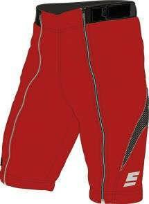 Pantaloni scurți de cauciuc pentru juniori ENERGIAPURA New Wengen Bicolor Red/Black Junior