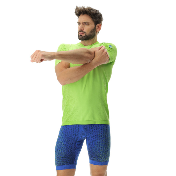 Tricou de alergare UYN Man Running Exceleration OW Shirt SH_SL Lime/Sulphur Spring