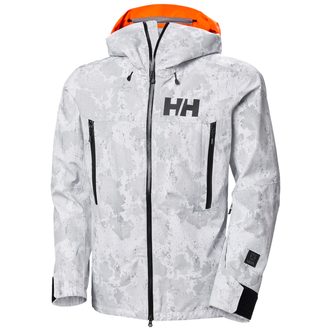 Geaca de ski Helly Hansen Sogn Shell 2.0 Jacket Grey Fog Snow Camo Aop - 2024/25 