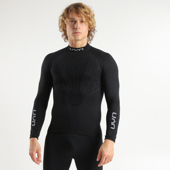 Lenjerie termică UYN Man Elevatyon Biomorph UW Shirt Long SL Turtle New Neck Black - 2025/26