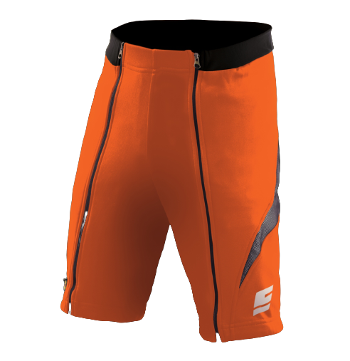 Pantaloni scurți de cauciuc pentru juniori ENERGIAPURA New Wengen Bicolor Orange/Black Junior