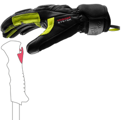 Mănuși LEKI Griffin Pro 3D Black/Neon - 2025/26