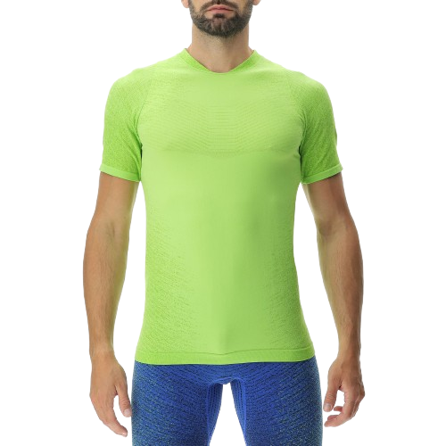 Tricou de alergare UYN Man Running Exceleration OW Shirt SH_SL Lime/Sulphur Spring