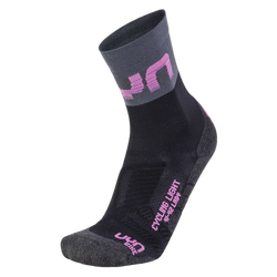 Sosete de Ciclism UYN Woman Cycling Light Socks Black/Grey/Rose Violet