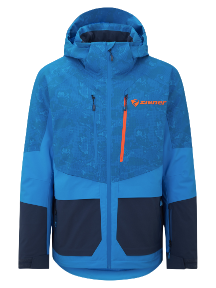 Geaca de schi Ziener Trivor Man Padded Blue Foggy Print Dark Navy - 2024/25