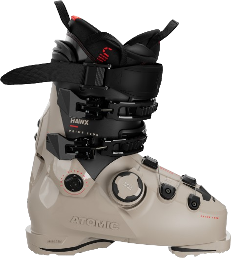 Clăpari de schi Atomic Hawx Prime 130 S BOA GW Cement/Black/Red - 2025/26