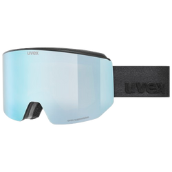 Uvex lace ATTRACT FM Black Matt/Mirror Ice Blue + spare lens - 2025/26