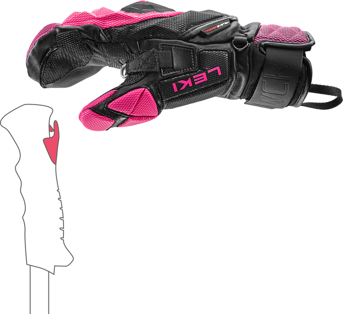 Mănuși LEKI WCR Venom SL 3D Mitt Pink - 2025/26