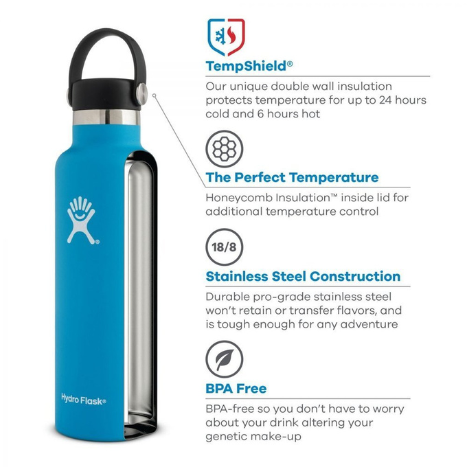 Sticlă termică HYDRO FLASK 21 OZ Standard Flex Straw Cap Pacific