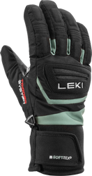 Mănuși LEKI Griffin 3D Junior Black/Dusty Green - 2025/26