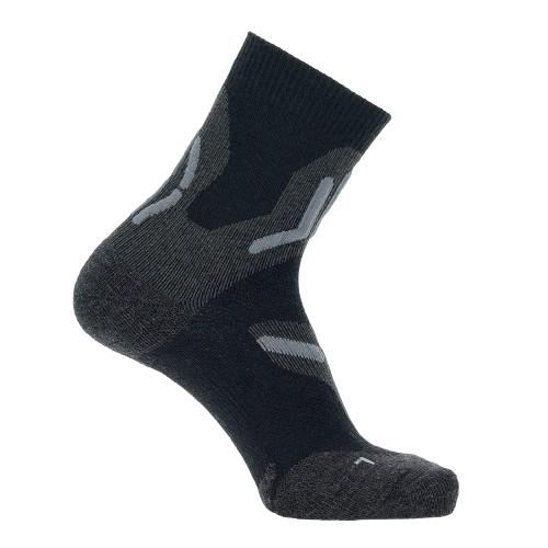 Șosete de exterior UYN Man Trekking 2in Merino Socks Black/Grey 