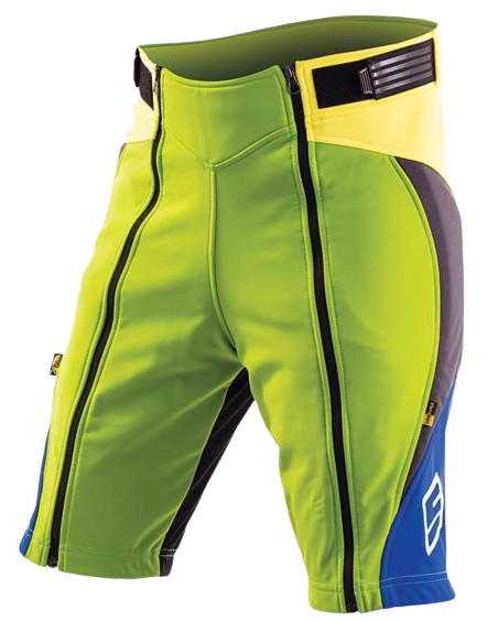 ENERGIAPURA New Pantaloni scurți de antrenament verde/galben/albastru Junior