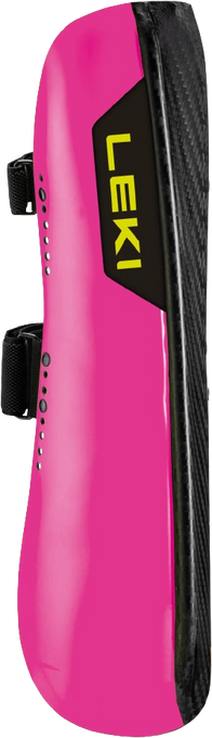 Apărători de tibie LEKI Shin Guard Carbon Railroad Race Short Wide Pink - 2025/26