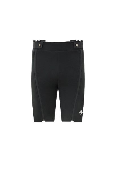 Pantaloni de schi Descente Softshell Half Pants Black - 2024/25