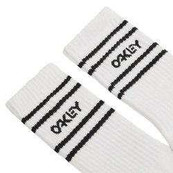 Șosete Oakley Icon B1B Socks 2.0 White/Black