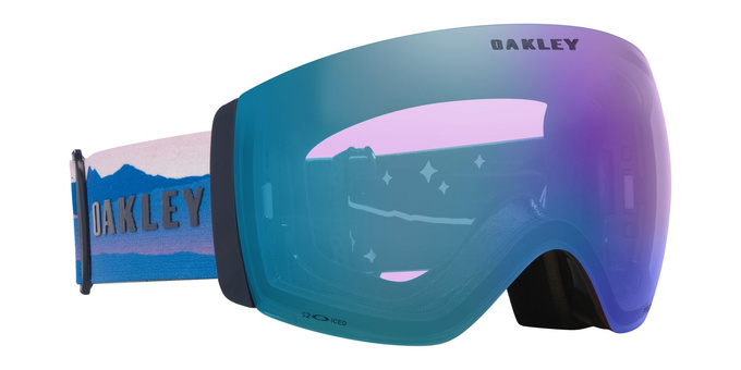 Ochelari de schi Oakley Flight Deck Pro L Mikaela Shiffrin Sig/Prizm Snow Iced Iridium + Additional lens Prizm Snow Sapphire Iridium - 2025/26
