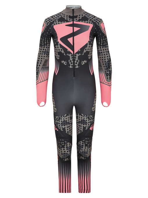 Costum de schi Ziener RCE Racesuit Black Foggy Print Pink Vanilla - 2024/25
