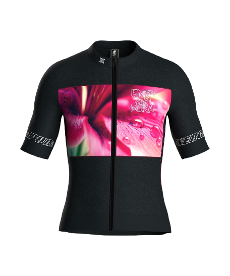 Tricou de ciclism Energiapura T-Shirt Full Zip Life Lily Black/Ragl Alexander - 2023
