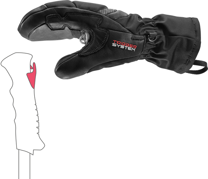 Mănuși LEKI Griffin Base 3D Women Mitt Black - 2025/26