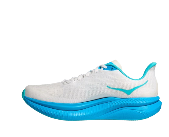 Pantofi bărbați Hoka Mach 6 White/Skyward Blue