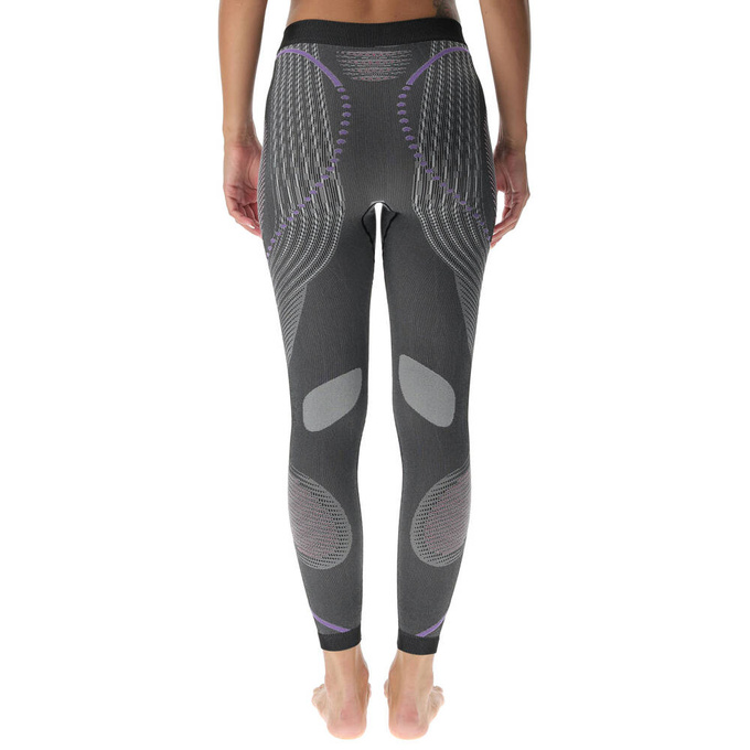 Lenjerie de corp termică UYN Woman Evolutyon UW Pants Long Melange Anthracite Melange/Raspberry/Purple - 2023/24