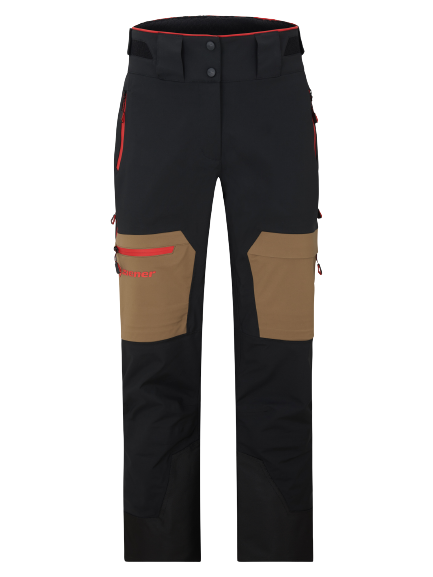 Pantaloni de schi Ziener Tewes Full-Zip Teamwear Lady Walnut Red - 2024/25