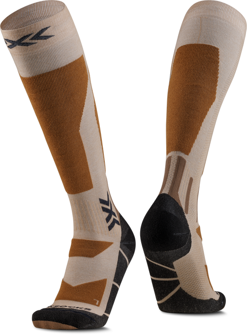 Șosete X-SOCKS SNOWBOARD DISCOVER OTC SAND/DARK SAND - 2025/26
