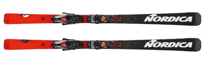 Schi Nordica Dobermann GSJ Plate + Master Race 10 TCX Black Flo Red - 2023/24