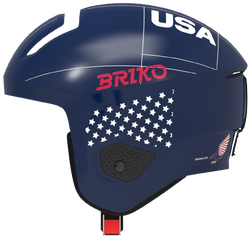 Cască Briko Vulcano 2.0 USA Shiny/Blue White - 2024/25