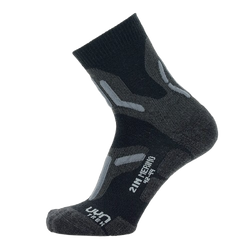 Șosete de exterior UYN Man Trekking 2in Merino Socks Black/Grey