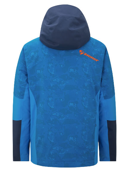 Geaca Ziener Trivor Lady Padded Blue Foggy Print Dark Navy - 2024/25