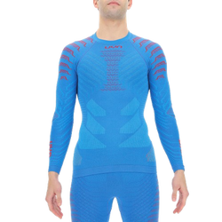 UYN Man Resilyon UYN Man Resilyon UW Shirt LG SL Round Neck Blue/Red - 2024/25