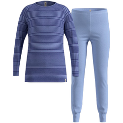 Lenjerie de corp termică Odlo Active Warm Kids Set Long Blue - 2025/26