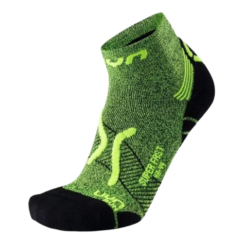 șosete de alergare UYN Man Run Super Fast Socks Yellow Fluo Melange/Black
