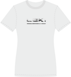 LEKI Tricou cu logo-ul femeii alb/negru - 2022