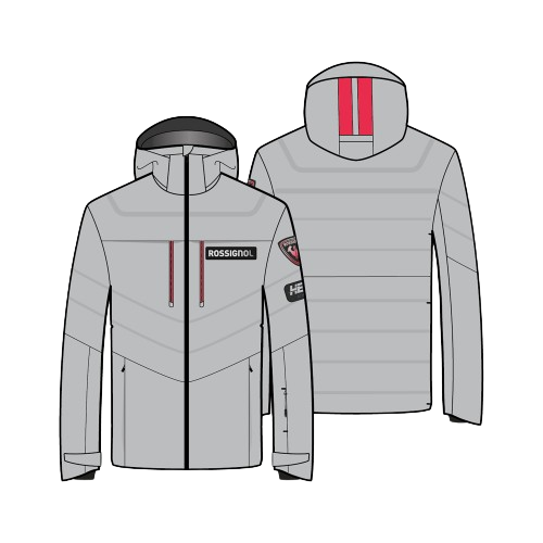 Geaca de schi Rossignol Hero Blackside Puffy JKT Soft Gray - 2024/25