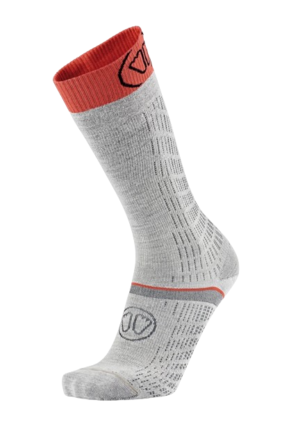 Șosete Sidas Ski Merino Performance Light Grey/CoraL - 2025/26