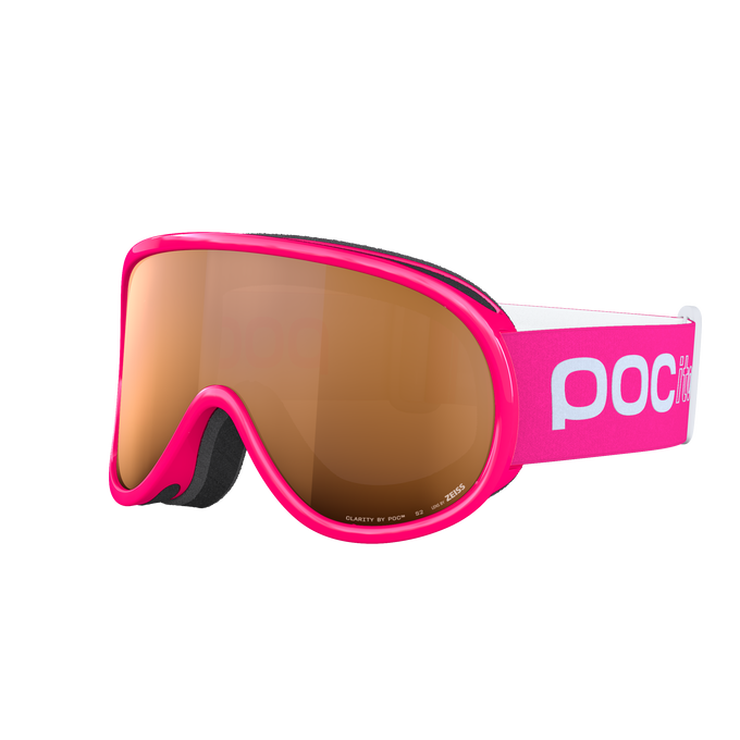 Ochelari de protecție POC Pocito Retina Fluorescent Pink/Partly Sunny Light Orange - 2025/26