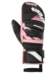Mănuși Ziener Lopaki-z As® Pr Mitten Glove Junior Unisex Black Pink Vanilla - 2025/26