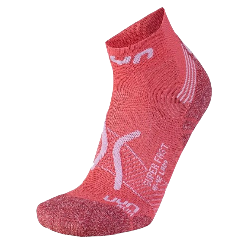 șosete de alergare UYN Woman Run Super Fast Socks Coral/White