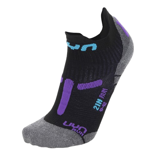 șosete de alergare UYN Woman Run 2IN Socks Black/Violet
