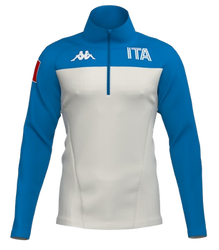 Jachetă Polar Kappa 6CENTO 687BK ITA White Coconut/Blue - 2024/25