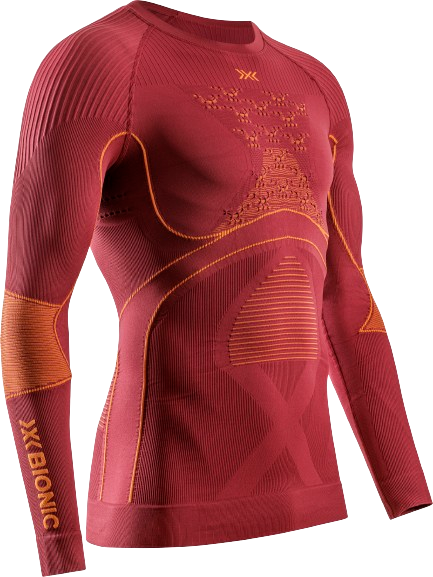 Cămașă termică X-bionic Energy Accumulator 4.0 Shirt LG SL Men Dune Red/Orange - 2024/25