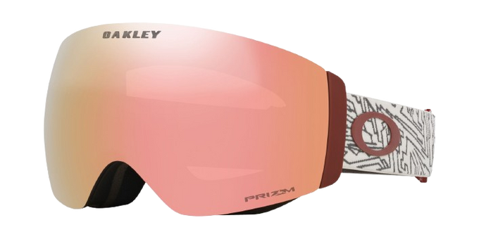 Ochelari de schi Oakley Flight Deck Pro M Matte Black/Prizm Rose Gold Iridium + Additional lens Prizm Snow Black Iridium - 2025/26