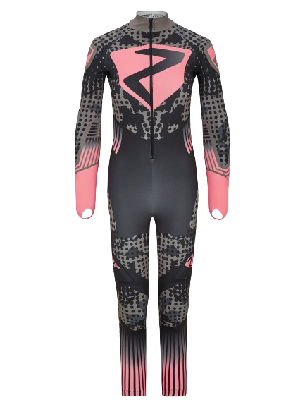 Costum de schi Ziener RCE Racesuit Black Foggy Print Pink Vanilla - 2024/25