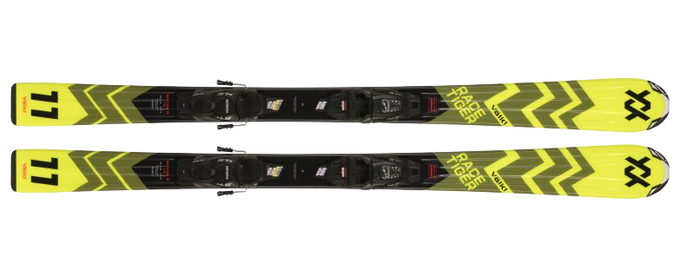 Schiuri Volkl Racetiger Junior Yellow (100-120) + 7.0 vMotion JR Black - Anthracite - 2024/25