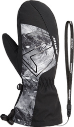 Mănuși Ziener Lavalino-z As® Aw Mitten Glove Junior Unisex Black Grey Mountain Print - 2025/26