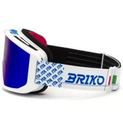 Ochelari de protecție Briko Frostbite Italia Matt White Science Blue - 2024/25