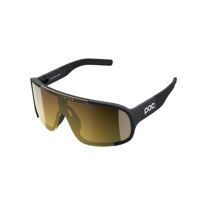Ochelari de soare POC Aspire Mid Uranium Black/Clarity Road/Partly Sunny Gold