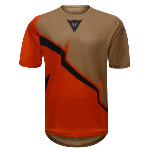 Tricou de ciclism Dainese HgAER Jersey Ss Red/Brown/Black